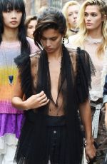 SARA SAMPAIO Out at New York Fashion Week 09/11/2017