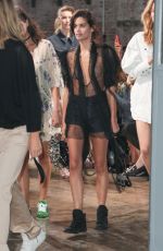 SARA SAMPAIO Out at New York Fashion Week 09/11/2017