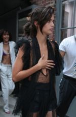SARA SAMPAIO Out at New York Fashion Week 09/11/2017