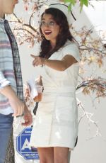 SARAH HYLAND on the Set of Modern Family in Los Angeles 09/15/2017