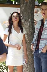 SARAH HYLAND on the Set of Modern Family in Los Angeles 09/15/2017