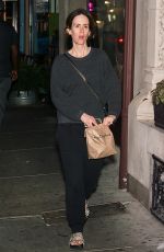 SARAH PAULSON Out Dinnert in Philadelphia 09/24/2017