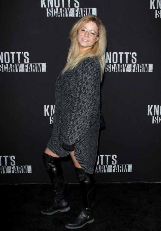 SASHA PIETERSE at Knott’s Scary Farm Celebrity Night in Buena Park 09/29/2017