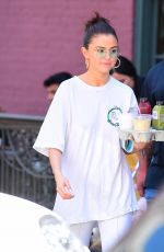 SELENA GOMEZ Out and About in New York 09/04/2017