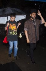 SELENA GOMEZ and The Weeknd Out for Dinner in New York 09/02/2017