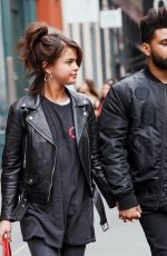 SELENA GOMEZ and The Weeknd Out Shopping in New York 09/02/2017