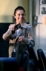 SELENA GOMEZ and Woody Allen on the Set of Woody