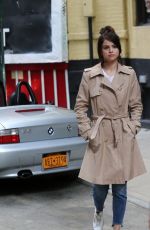 SELENA GOMEZ and Woody Allen on the Set of Woody