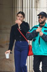 SELENA GOMEZ ant The Weeknd Out for Coffee in New York 09/03/2017