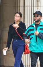 SELENA GOMEZ ant The Weeknd Out for Coffee in New York 09/03/2017