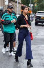 SELENA GOMEZ ant The Weeknd Out for Coffee in New York 09/03/2017