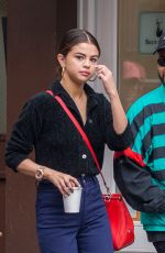 SELENA GOMEZ ant The Weeknd Out for Coffee in New York 09/03/2017