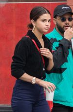 SELENA GOMEZ ant The Weeknd Out for Coffee in New York 09/03/2017