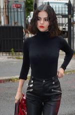 SELENA GOMEZ Arrives at The Weeknd