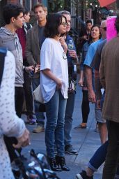 SELENA GOMEZ Arrives on the Set of Untitled Woody Allen Movie in New York 09/22/2017