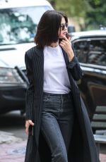 SELENA GOMEZ at Woody Allen Movie Set in New York 09/21/2017