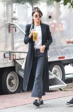 SELENA GOMEZ at Woody Allen Movie Set in New York 09/21/2017