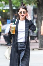 SELENA GOMEZ at Woody Allen Movie Set in New York 09/21/2017