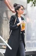 SELENA GOMEZ at Woody Allen Movie Set in New York 09/21/2017