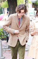 SELENA GOMEZ at Woody Allen Movie Set in New York 09/21/2017