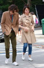SELENA GOMEZ at Woody Allen Movie Set in New York 09/21/2017