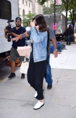 SELENA GOMEZ Leaves Her Apartment in New York 09/18/2017