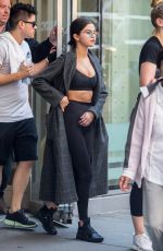 SELENA GOMEZ Leaves Soul Cycle Gym in New York 09/10/2017
