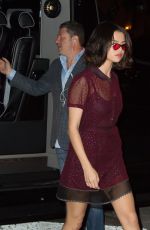 SELENA GOMEZ Night Out in New York 09/12/2017