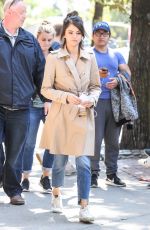 SELENA GOMEZ on the Set of a Woody Allen Movie in New York 09/11/2017