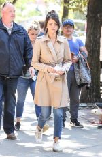 SELENA GOMEZ on the Set of a Woody Allen Movie in New York 09/11/2017