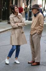 SELENA GOMEZ on the Set of a Woody Allen Movie in New York 09/11/2017