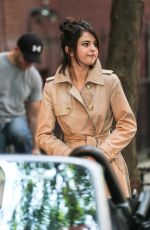 SELENA GOMEZ on the Set of a Woody Allen Movie in New York 09/11/2017