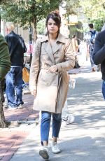 SELENA GOMEZ on the Set of a Woody Allen Movie in New York 09/11/2017