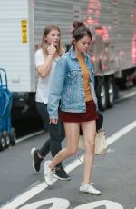 SELENA GOMEZ on the Set of a Woody Allen Movie in New York 09/18/2017