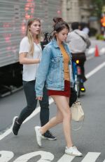 SELENA GOMEZ on the Set of a Woody Allen Movie in New York 09/18/2017