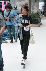 SELENA GOMEZ on the Set of a Woody Allen Movie in New York 09/18/2017