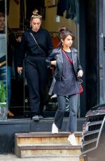 SELENA GOMEZ Out Shopping in New York 09/02/2017