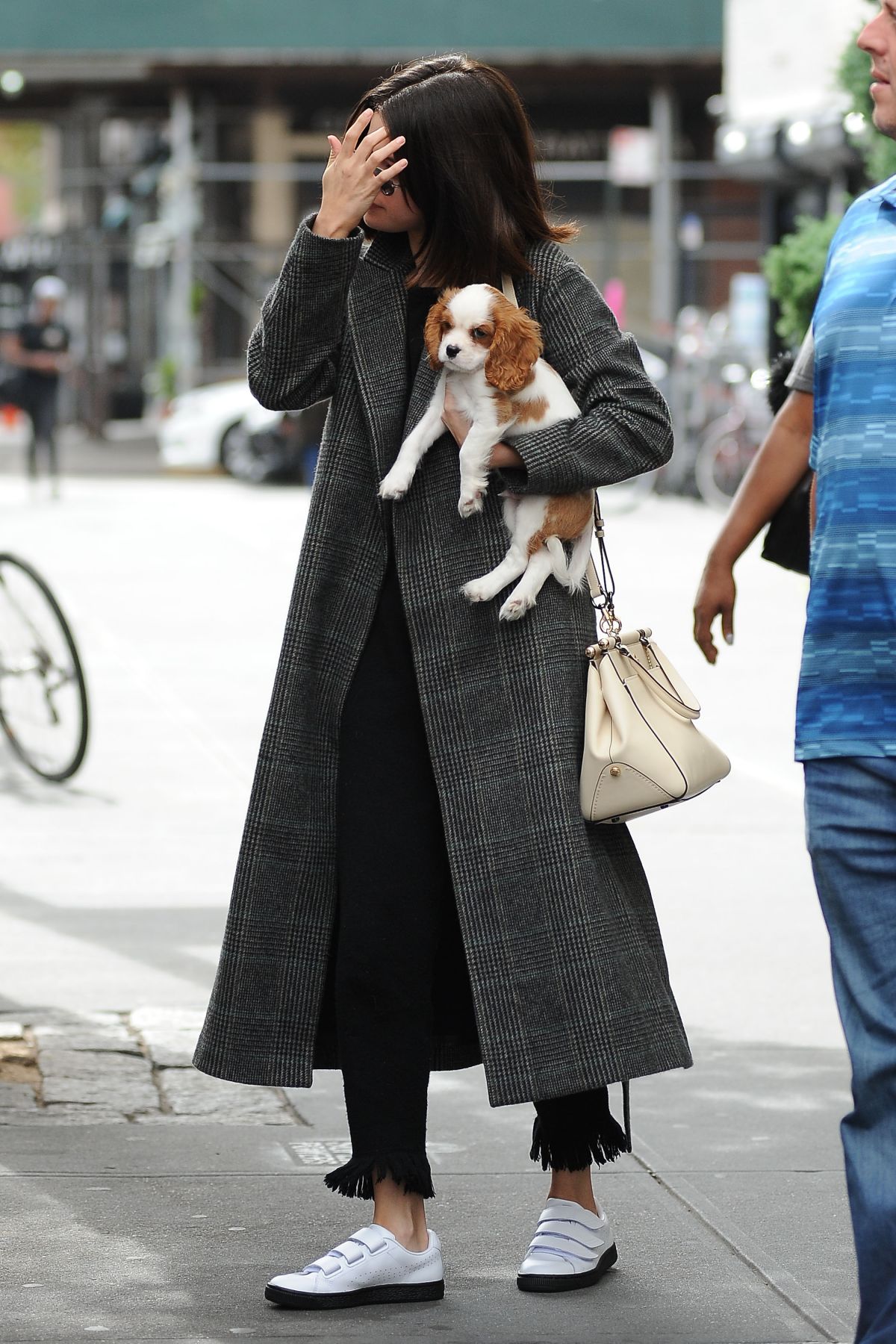 SELENA GOMEZ Out with Her Dog in New York 09/19/2017 – HawtCelebs