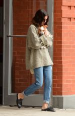 SELENA GOMEZ Out with Her Dog in New York 09/20/2017