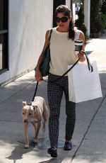 SELMA BLAIR Out with Her Dog in Los Angeles 09/20/2017