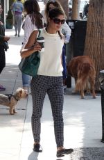SELMA BLAIR Out with Her Dog in Los Angeles 09/20/2017