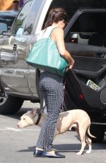 SELMA BLAIR Out with Her Dog in Los Angeles 09/20/2017