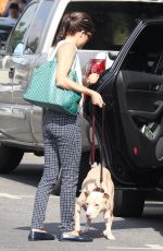 SELMA BLAIR Out with Her Dog in Los Angeles 09/20/2017