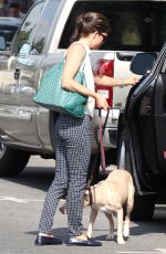 SELMA BLAIR Out with Her Dog in Los Angeles 09/20/2017