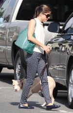 SELMA BLAIR Out with Her Dog in Los Angeles 09/20/2017