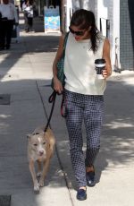 SELMA BLAIR Out with Her Dog in Los Angeles 09/20/2017