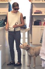 SELMA BLAIR Out with Her Dog in Los Angeles 09/20/2017