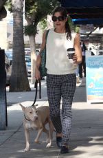 SELMA BLAIR Out with Her Dog in Los Angeles 09/20/2017