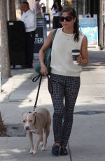 SELMA BLAIR Out with Her Dog in Los Angeles 09/20/2017