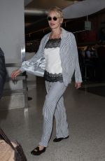 SHARON STONE at Los Angeles Iternational Airport 09/04/2017